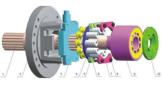 Hydraulic Piston Pump Parts Komatsu (KOMATSU)HPV35/55/90/160(PC60/120/200/300-3/5/PC400